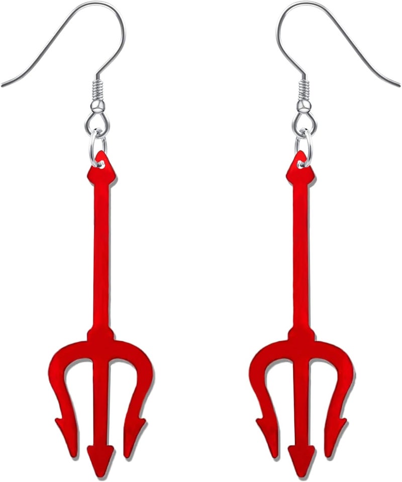 PEALICIOUS Spooky Halloween Earrings for Women Skeleton Earrings Dangle with Pumpkin Vintage Acrylic Witch Earrings for Gothic Devil Jewelry as Halloween Accessories Christmas Gifts - Image 1